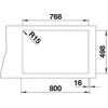 Kép 3/5 - BLANCO ETAGON 8 palaszürke tart, exc.n