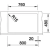 Kép 3/5 - BLANCO LEXA 8 palaszürke exc.nélkül