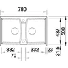 Kép 5/5 - BLANCO LEXA 8 palaszürke exc.nélkül