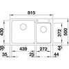 Kép 5/5 - BLANCO NAYA 8 palaszürke exc.nélk.