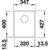 Kép 5/5 - BLANCO SUBLINE 320-F fekete exc.nélk., SZINTBE ÉPÍTÉS