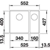 Kép 5/5 - BLANCO SUBLINE 340/160-F antracit e.n., SZINTBE ÉPÍTÉS