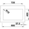 Kép 3/5 - BLANCO SUBLINE 350/350-U fekete exc.nélk