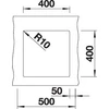 Kép 3/5 - BLANCO SUBLINE 400-U palaszürke exc.n.