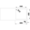 Kép 3/5 - BLANCO SUBLINE 500-IF/A antracit exc.n