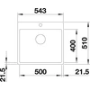 Kép 5/5 - BLANCO SUBLINE 500-IF/A fekete exc.n.