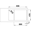 Kép 3/5 - BLANCO ANDANO XL 6S-IF Comp. bal InFin