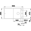 Kép 5/5 - BLANCO AXIA III 5S-F palaszürke fa ta, SZINTBE ÉPÍTÉS