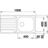 Kép 5/5 - BLANCO DINAS XL 6S fényezett.r.m., 2 furat, exc