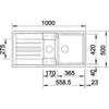Kép 5/5 - BLANCO LEXA 6S palaszürke exc.
