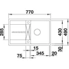 Kép 5/5 - BLANCO METRA 45S-F palaszürke exc., SZINTBE ÉPÍTÉS