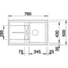 Kép 5/5 - BLANCO METRA 45 S palaszürke exc.