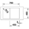 Kép 3/5 - BLANCO METRA 45 S fekete exc.
