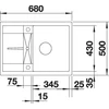 Kép 5/5 - BLANCO METRA 45 S Compact tartufo exc.nélk