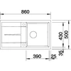 Kép 5/5 - BLANCO METRA 5 S antracit exc.