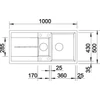 Kép 5/5 - BLANCO METRA 6 S palaszürke rm.tart., exc