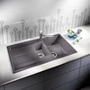 Kép 4/5 - BLANCO METRA 6 S fekete exc. nélkül