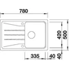 Kép 5/5 - BLANCO SONA 45 S fekete exc.n.