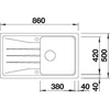 Kép 5/5 - BLANCO SONA 5 S antracit exc.n.