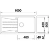 Kép 5/5 - BLANCO SONA XL 6 S fekete exc.n.
