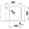 Kép 3/5 - BLANCO TIPO 45 S Mini mosogatótálca, natúr rozsdamentes acél excenter nélkül (207952 mos+222404 lef)