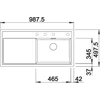 Kép 5/5 - BLANCO ZENAR XL 6S-F jobb antracit t.n
