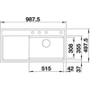 Kép 5/5 - BLANCO ZENAR XL6S-F DGP fekete fa t.