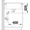 Kép 6/6 - BLANCO ZIA XL 6 S Compact Silgranit mosogatótálca, fehér, excenter nélkül