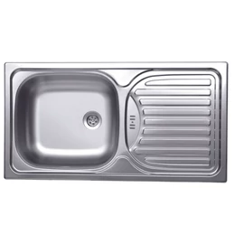 EVIDO FLEX rozsdamentes mosogató, csepegtető, 78x43,5 cm, 1 1/2", natúr