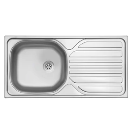 EVIDO BASIC roszdamentes mosogató, csepegtető, 86x43,5 cm, 1 1/2", natúr