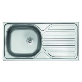 EVIDO BASIC roszdamentes mosogató, csepegtető, 86x43,5 cm, 1 1/2", natúr