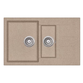 EVIDO Cubo 6S compact gránit mosogató 800x500 avena