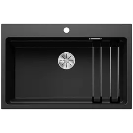 BLANCO ETAGON 8 Silgranit mosogatótálca, fekete, tartozékokkal, excenter nélkül