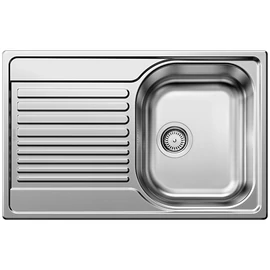BLANCO TIPO 45 S Compact, mosogatótálca, natúr rozsdamentes acél, excenter nélkül