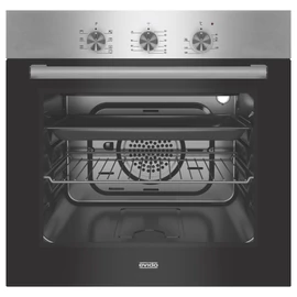 EVIDO PRIMO 63X beépíthető sütő, légkeveréses, 60 cm, inox/fekete üveg-BOP63X.2
