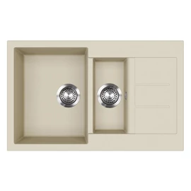 EVIDO Cubo 6S compact gránit mosogató 800x500 bézs