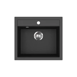 EVIDO Quadro 6 gránit mosogató, 562 x 510 mm, antracit