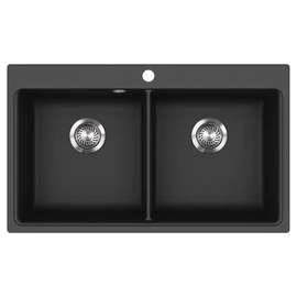EVIDO Quadro 9 gránit mosogató, 860 x 510 mm, antracit