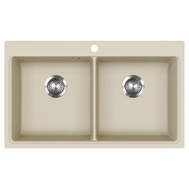 EVIDO Quadro 9 gránit mosogató, 860 x 510 mm, bézs