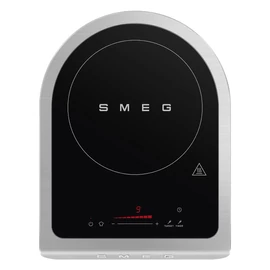 SMEG HORDOZHATÓ INDUKCIÓS FŐZŐLAP, Collezione design, hőmérő szondával, matt fekete
