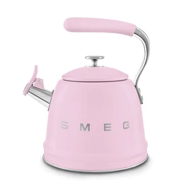 SMEG VÍZFORRALÓ TEÁSKANNA, retro, síppal, rózsaszín