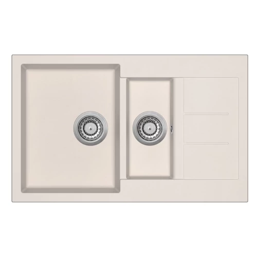 EVIDO Cubo 6S compact gránit mosogató 800x500 bézs