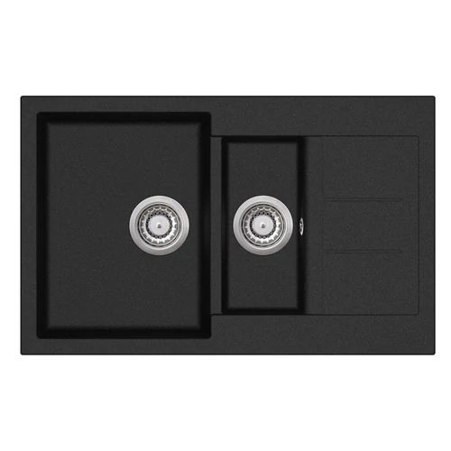 EVIDO Cubo 6S compact gránit mosogató 800x500 antracit