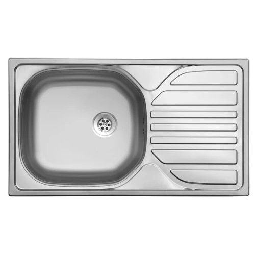 EVIDO BASIC MINI rozsdamentes mosogató, csepegtető, 76x43,5 cm, 1 1/2", natúr