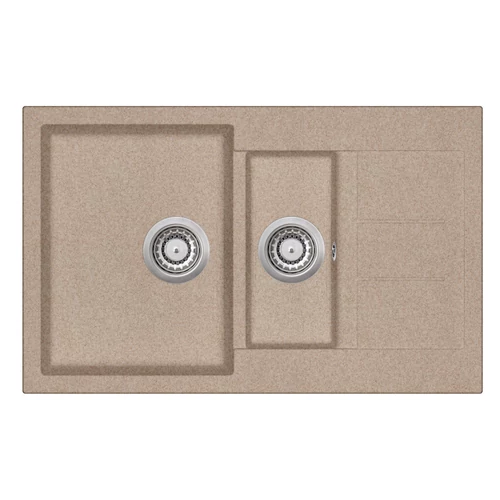 EVIDO Cubo 6S compact gránit mosogató 800x500 avena