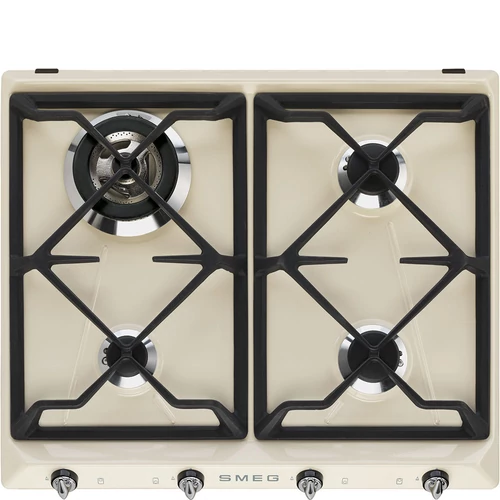 SMEG GÁZ FŐZŐLAP, Victoria design, 60 cm, bézs