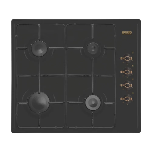 EVIDO RUSTIC-H 60A gáz főzőlap, 60cm, antracit/bronz