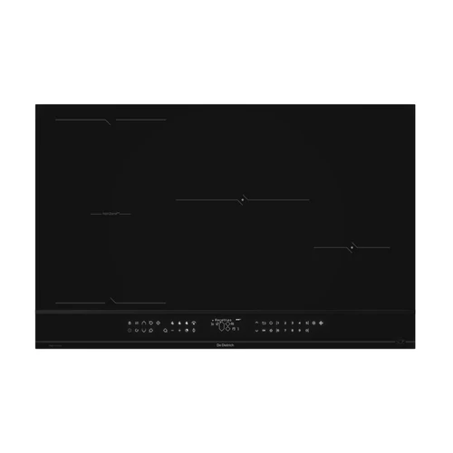 De Dietrich indukciós főzőlap, 80 cm, 4 zóna (1 horiZone), LCD, elszívó párosítás, infinite black