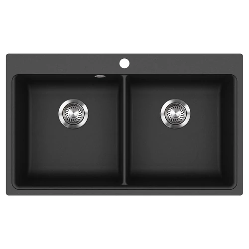 EVIDO Quadro 9 gránit mosogató, 860 x 510 mm, antracit