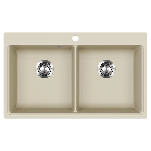 EVIDO Quadro 9 gránit mosogató, 860 x 510 mm, bézs
